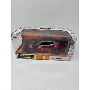 Jada BigTime Muscle Wide Body 2016 Chevrolet Camaro 1:24 Scale Diecast Red/Gray